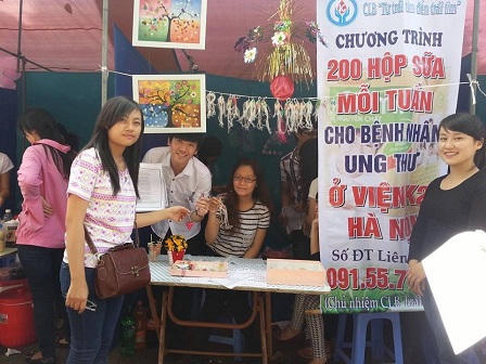 200 hộp sữa mỗi tuần cho trẻ em bị ung thư